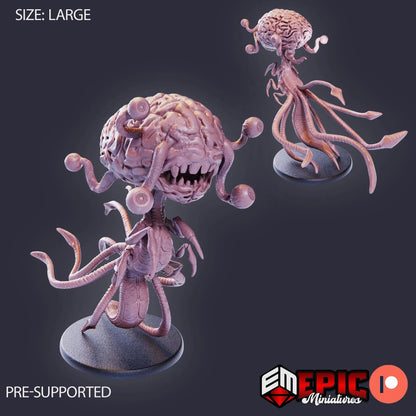 Brain of Salvation by Epic Miniatures 32mm scale, 95mm tall, Miniature War Gaming Figure, Sci-fi, monster, alien, brain