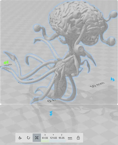 Brain of Salvation by Epic Miniatures 32mm scale, 95mm tall, Miniature War Gaming Figure, Sci-fi, monster, alien, brain