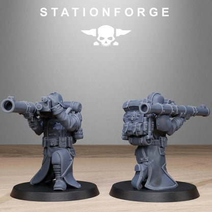 Grimguard Rocketers by Station Forge 28/32mm Heroic Scale Miniature, 34mm tall, 10 Units