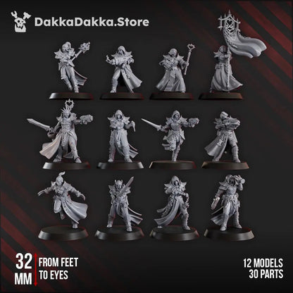 Liquidation Team of Ordine Vendetta by DakkaDakka 28/32mm Heroic Scale Miniature, 32mm tall, 12 Units, Proxy, Grimdark, Sci-Fi, OPR