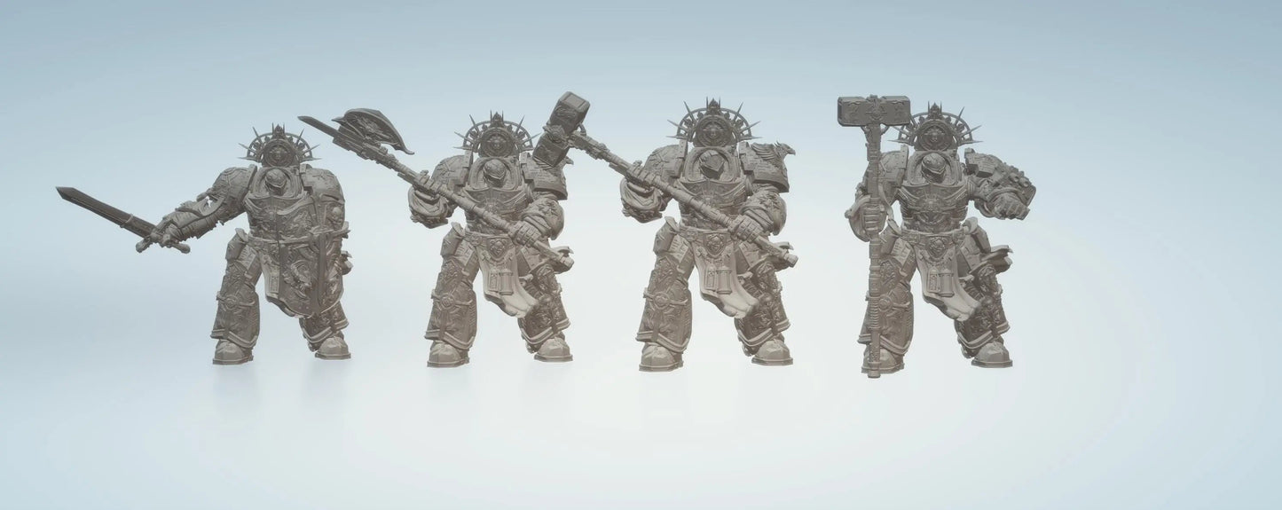 Knight Of Purity by 3DArtGuy 32mm scale, 50mm or 100mm, Miniature War Gaming Figure