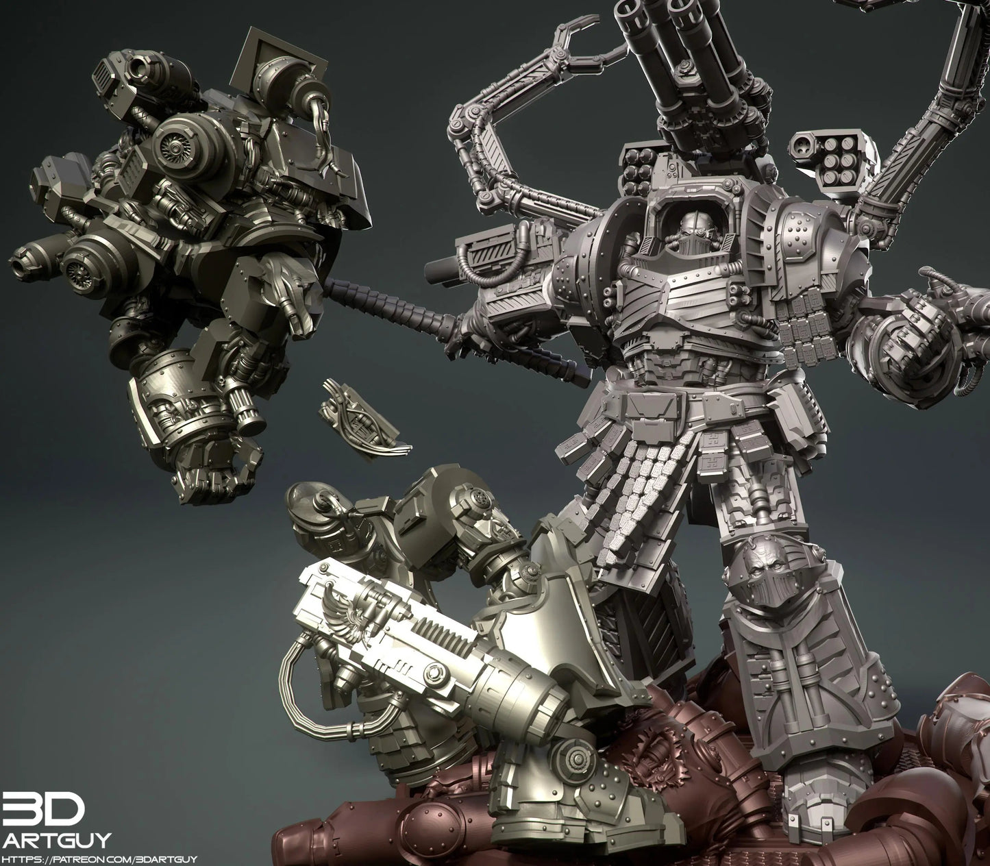 Bitter Genius by 3DArtGuy 32mm scale, 50mm or 100mm, Miniature War Gaming Figure