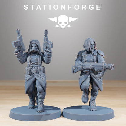Grim Guard Sister of War by Station Forge – Resin Printed Grimdark Squad (28/32mm)