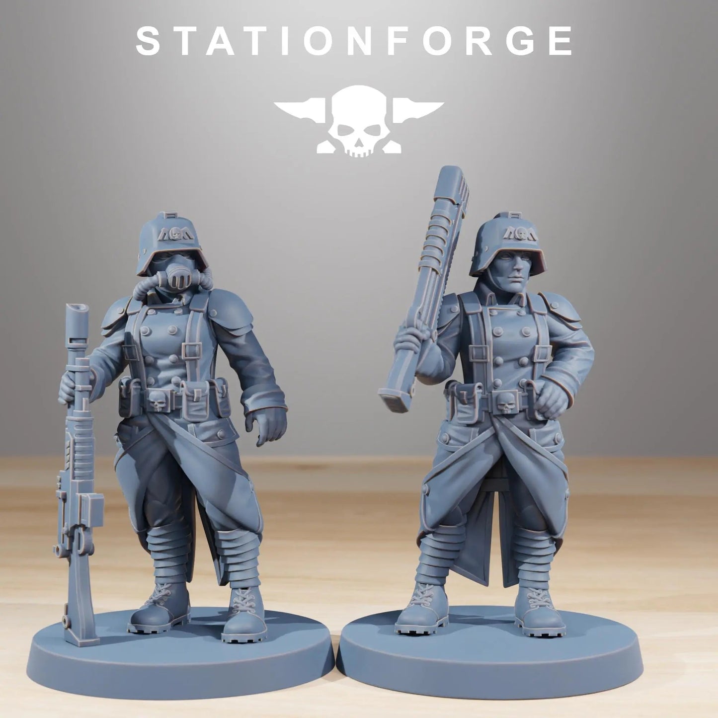 Grim Guard Sister of War by Station Forge – Resin Printed Grimdark Squad (28/32mm)
