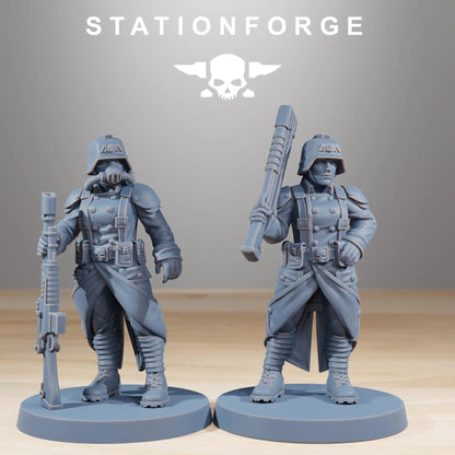 Grim Guard Sister of War by Station Forge – Resin Printed Grimdark Squad (28/32mm)