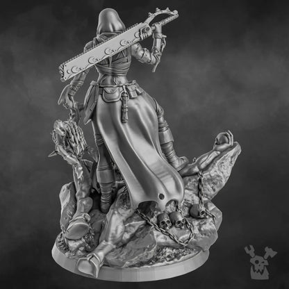 Sister Executioner (34mm and 70mm versions) by DakkaDakka 28/32mm Heroic Scale Miniature