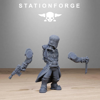 Grim Guard Royals by Station Forge 28/32mm Heroic Scale Miniature, 32mm tall, 10 Units