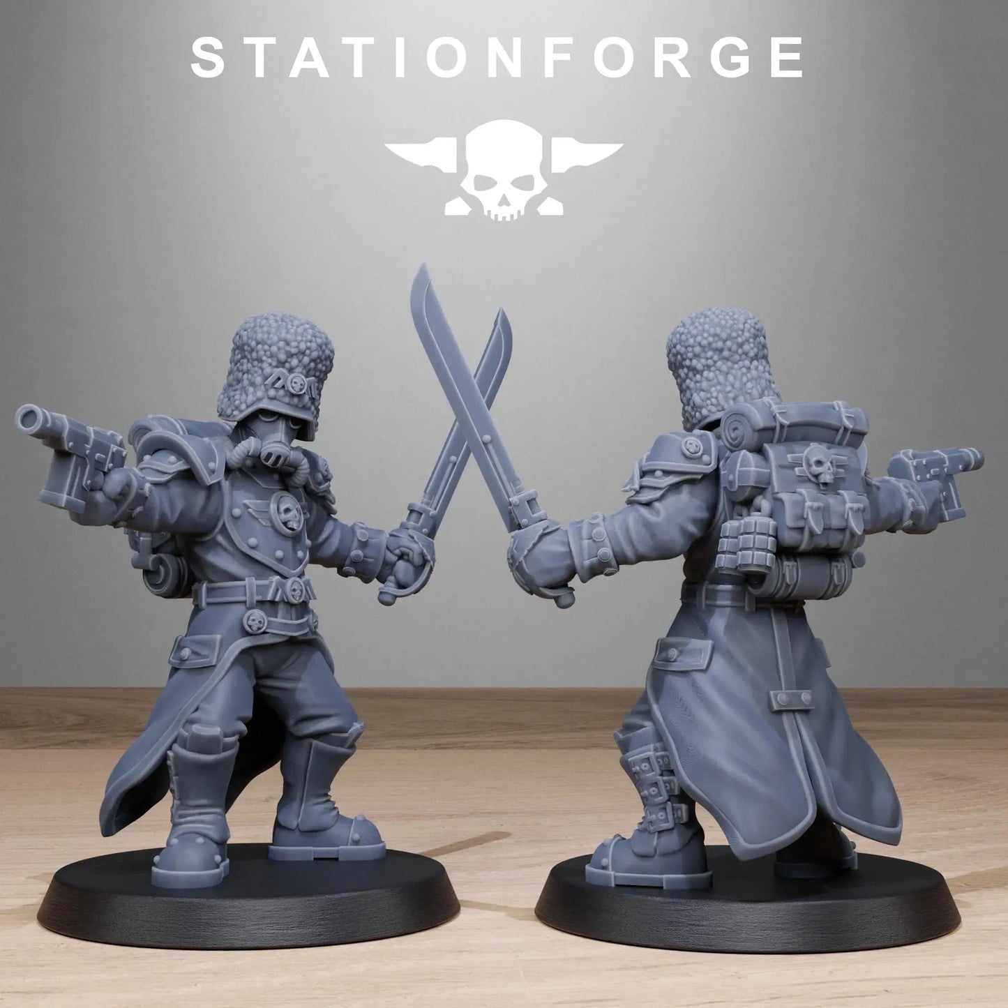 Grim Guard Royals by Station Forge 28/32mm Heroic Scale Miniature, 32mm tall, 10 Units