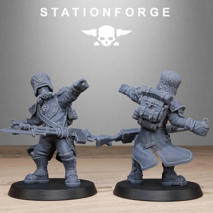 Grim Guard Royals by Station Forge 28/32mm Heroic Scale Miniature, 32mm tall, 10 Units