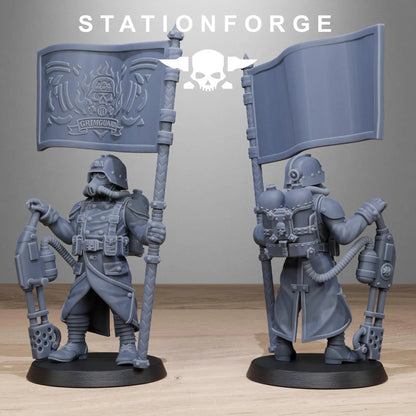 Grimguard Flamers by Station Forge 28/32mm Heroic Scale Miniature, 35mm tall, 10 Units