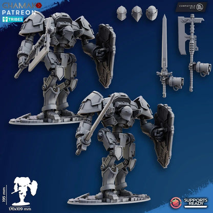 Guardian Titan by Ghamak Heroic 28/32mm Scale Miniature, 195mm tall, 170x109mm base