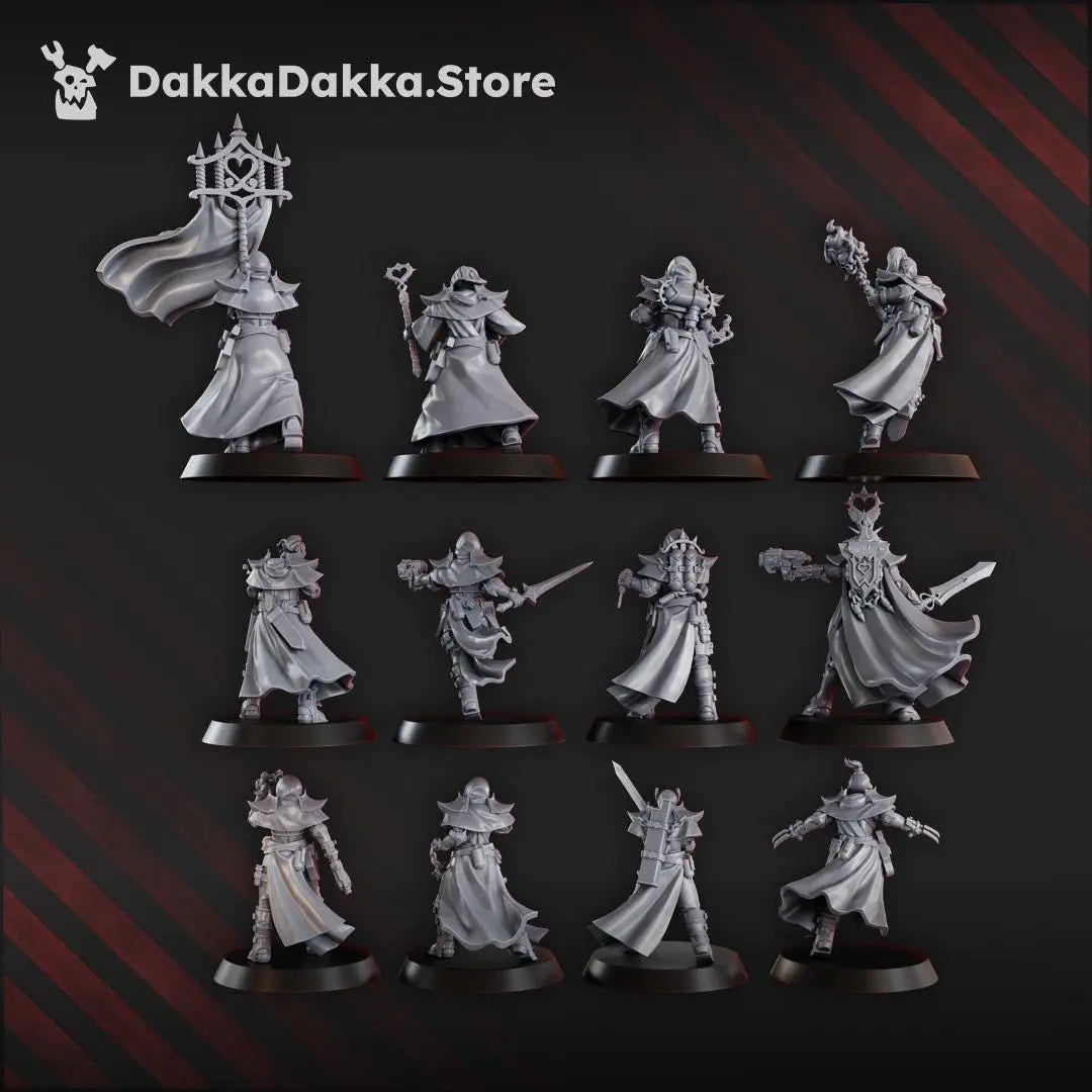 Liquidation Team of Ordine Vendetta by DakkaDakka 28/32mm Heroic Scale Miniature, 32mm tall, 12 Units, Proxy, Grimdark, Sci-Fi, OPR