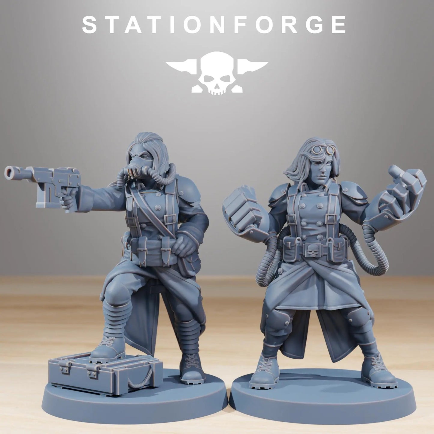 Grim Guard Sister of War by Station Forge – Resin Printed Grimdark Squad (28/32mm)