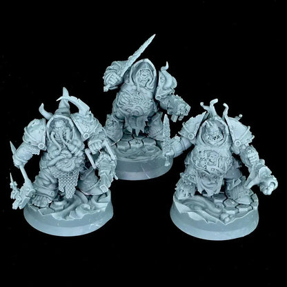 Chaos Plague - Annihilators Unit by Wild Mesh 28/32mm Heroic Scale Miniature, 45mm tall, 10 Units, Proxy, Grimdark, Sci-Fi, OPR