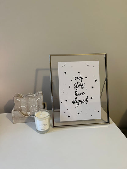 Our Stars Have Aligned Home Inspirational Wall Decor Quote Print by WinsterCreations™ Official Store