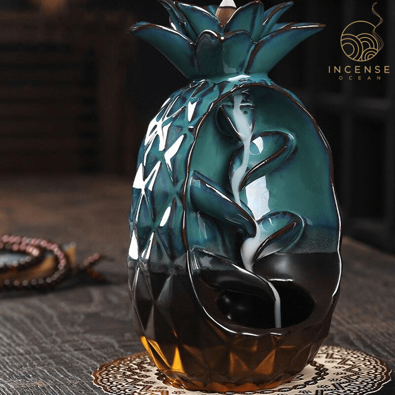 Pineapple Ceramic Incense Burner by incenseocean