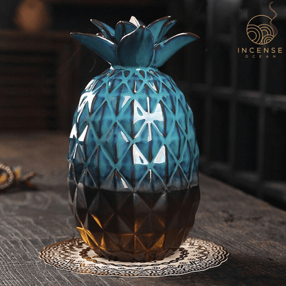 Pineapple Ceramic Incense Burner by incenseocean