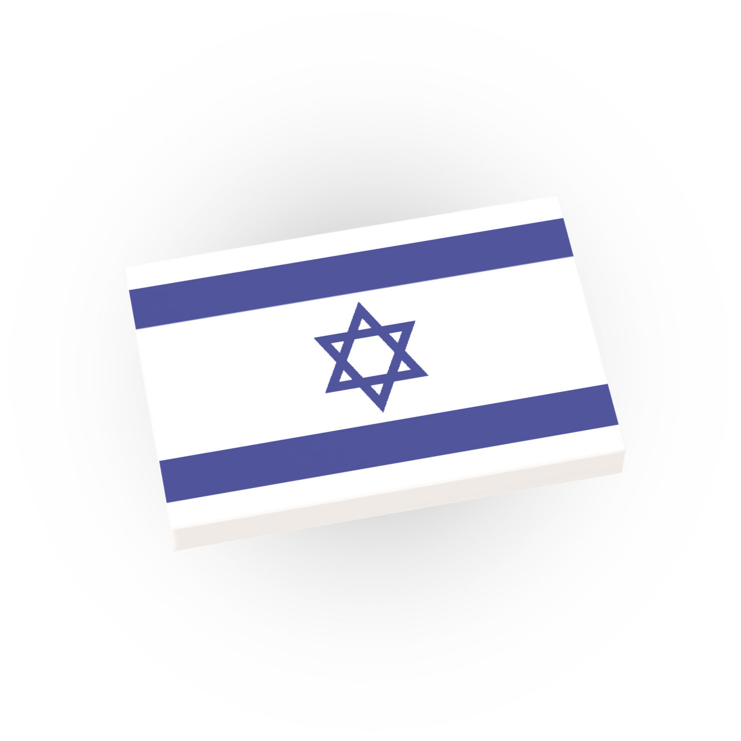 Israel Country Flag - Custom Printed - Made Using a LEGO® Tile