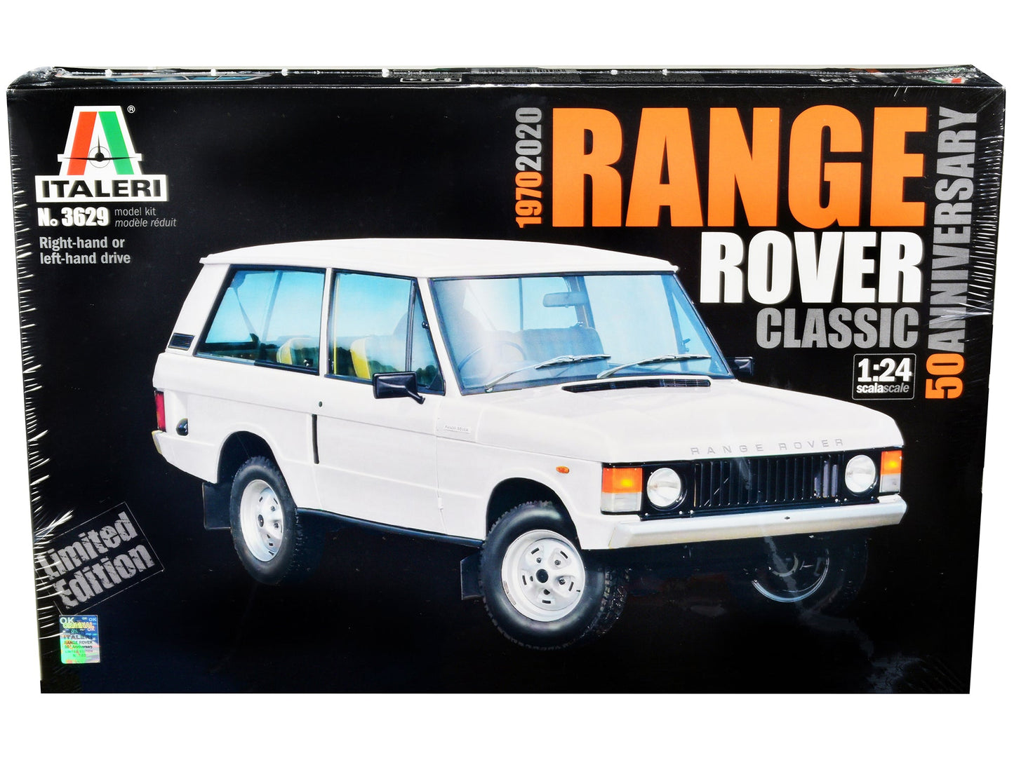 Skill 3 Model Kit Land Rover Range Rover Classic 50th Anniversary 1/24 Scale Model by Italeri  free shipping USA
