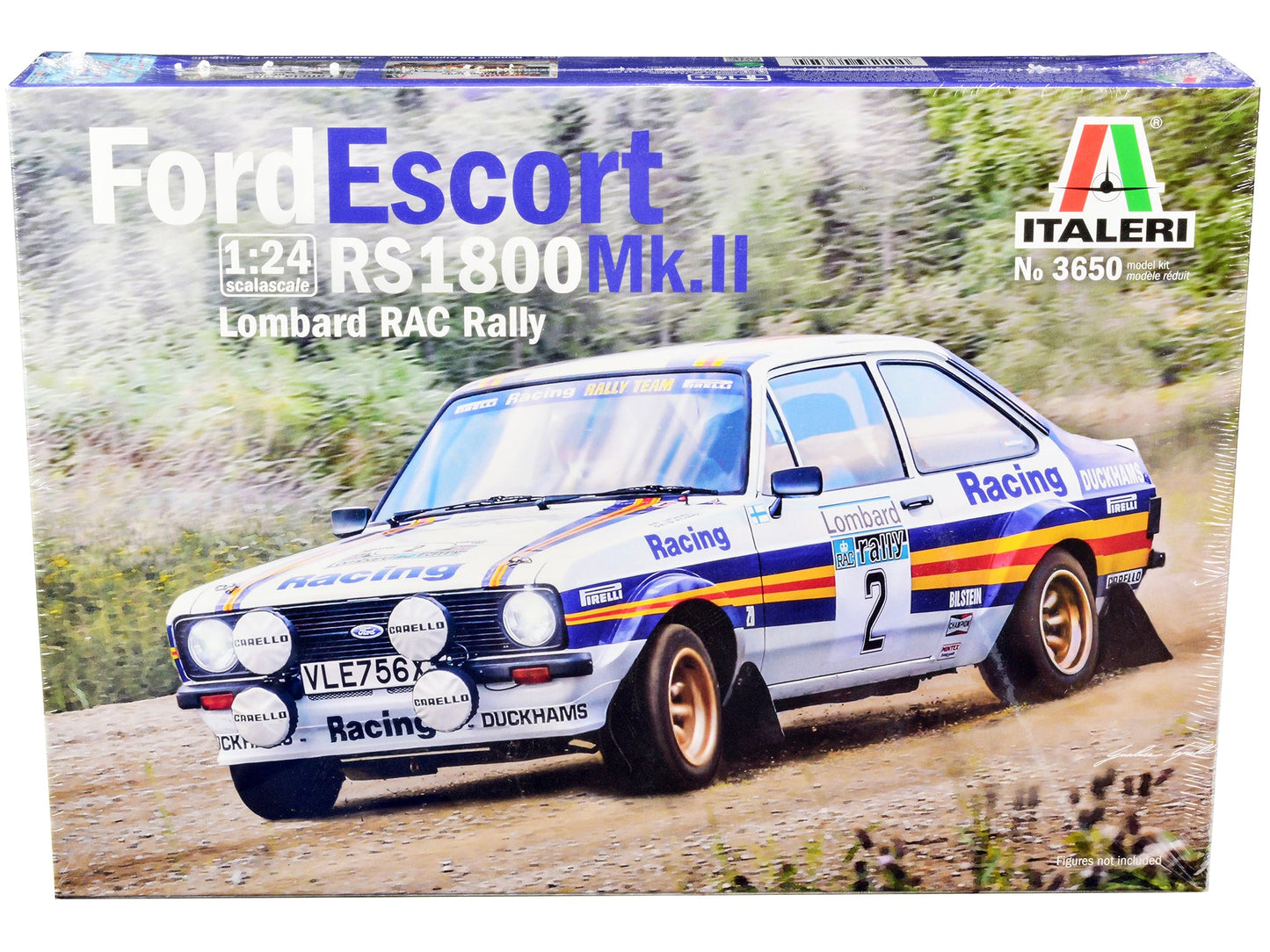 Skill 2 Model Kit Ford Escort RS 1800 Mk.II #2 Lombard RAC Rally (1981) 1/24 Scale Model by Italeri  free shipping USA