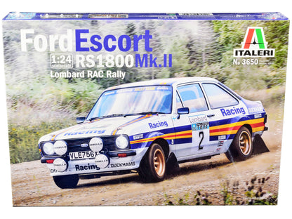 Skill 2 Model Kit Ford Escort RS 1800 Mk.II #2 Lombard RAC Rally (1981) 1/24 Scale Model by Italeri  free shipping USA