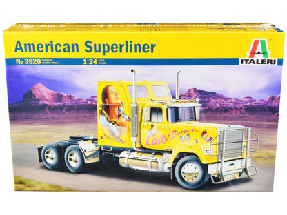 Skill 5 Model Kit American Superliner Truck Tractor "Lady Butterfly" 1/24 Scale Model by Italeri  free shipping USA