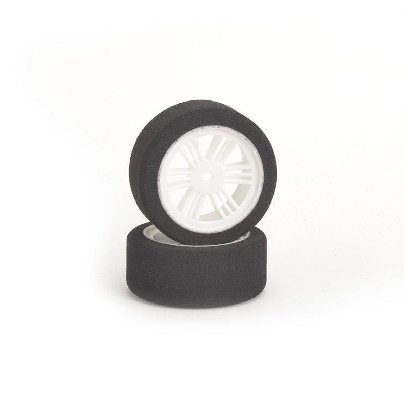Contact RC J14005 12mm Hex 1/10 Electric Sedan Foam Tires (2) (White) (40 Shore)