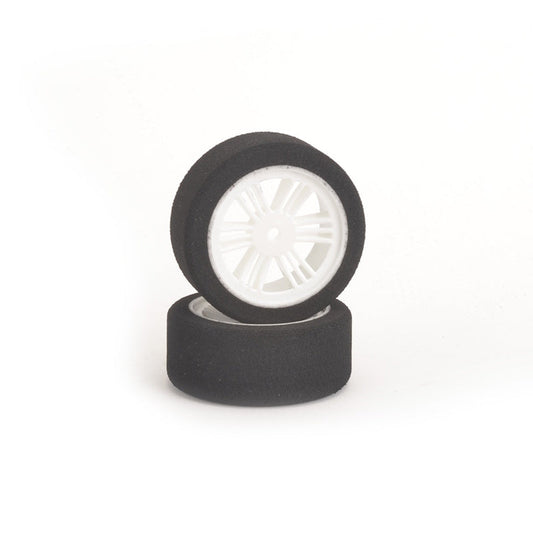 Contact RC J1374505 1/10 Front (2) Foam Tires Compound 37/45Shore w/White Wheels