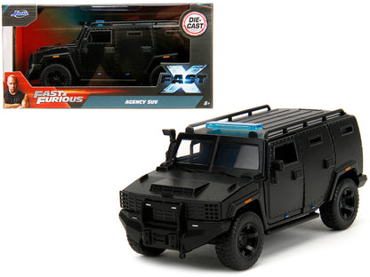 Agency SUV Matt Black "Fast X" (2023) Movie "Fast & Furious" Series 1/32 Diecast Model Car by Jada  free shipping USA