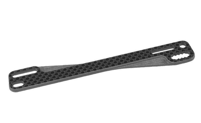 JConcepts 2520 Carbon Fiber Battery Brace Ribbed Chamfered Associated B74