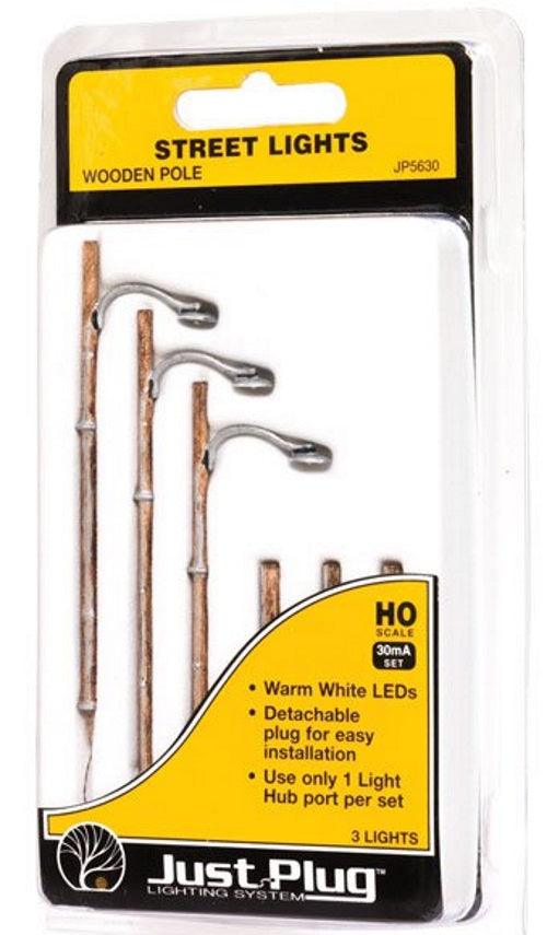 Woodland Scenics JP5630 HO Scale Wooden Pole Street Lights (3)
