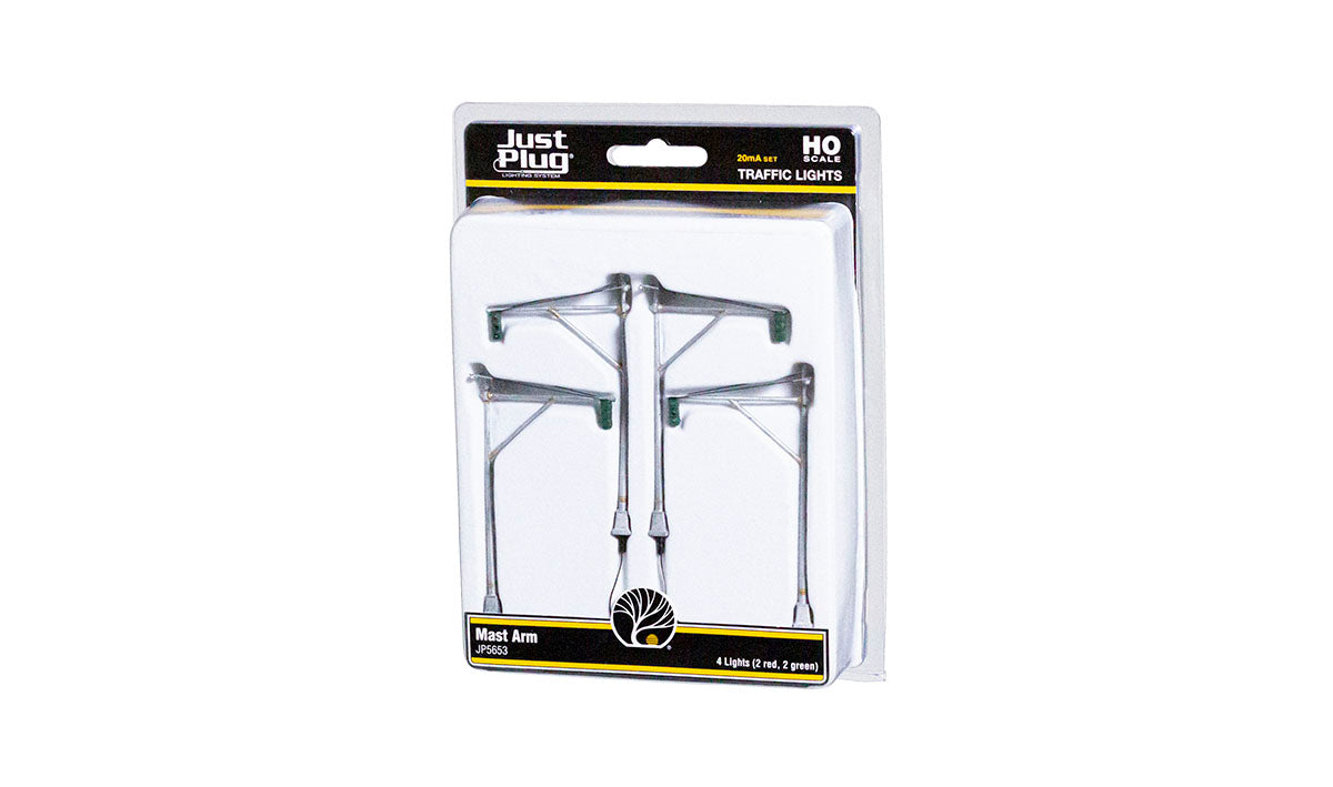 Woodland JP5666 HO Scale Mast Arm Traffic Lights