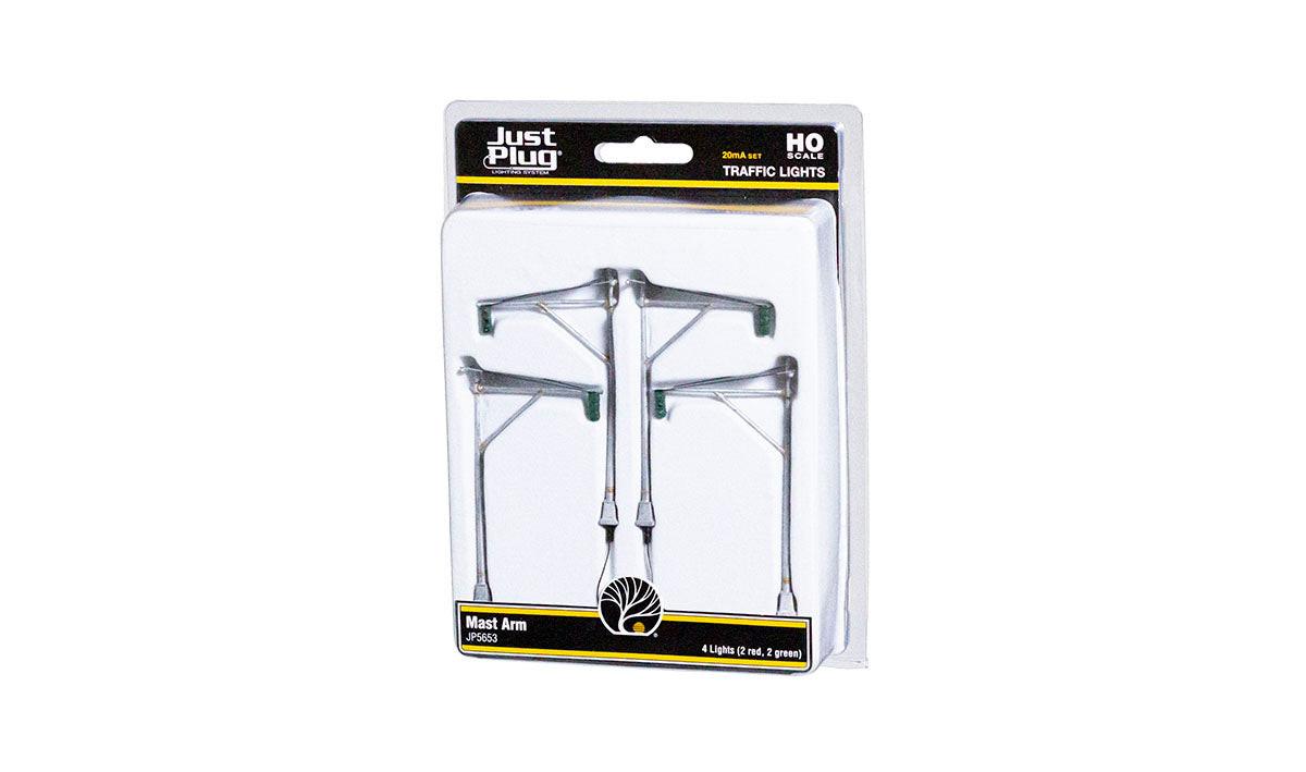 Woodland JP5666 HO Scale Mast Arm Traffic Lights