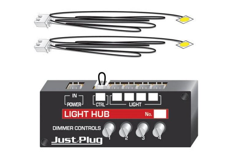 woodland Scenics JP5700 Lights & Hub Set