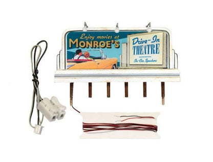Woodland jp5794 HO Monroe's Drive-In Billboards