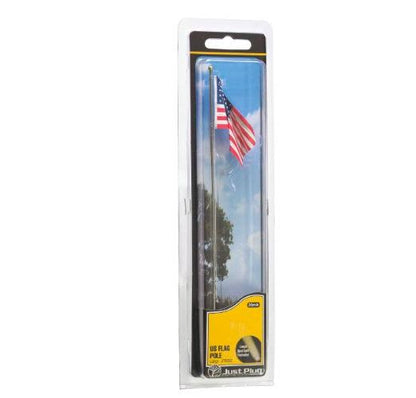Woodland Scenics JP5952 Just Plug Large US Flag and Pole