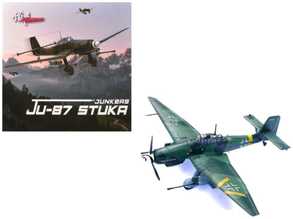 Junkers Ju 87G2 Stuka Bomber Aircraft "10.(Pz)/SG 2 Immelmann Oberst Hans-Ulrich Rudel Slovakia" (1944) German Luftwaffe "Wing" Series 1/72 Diecast Model by Panzerkampf  free shipping USA
