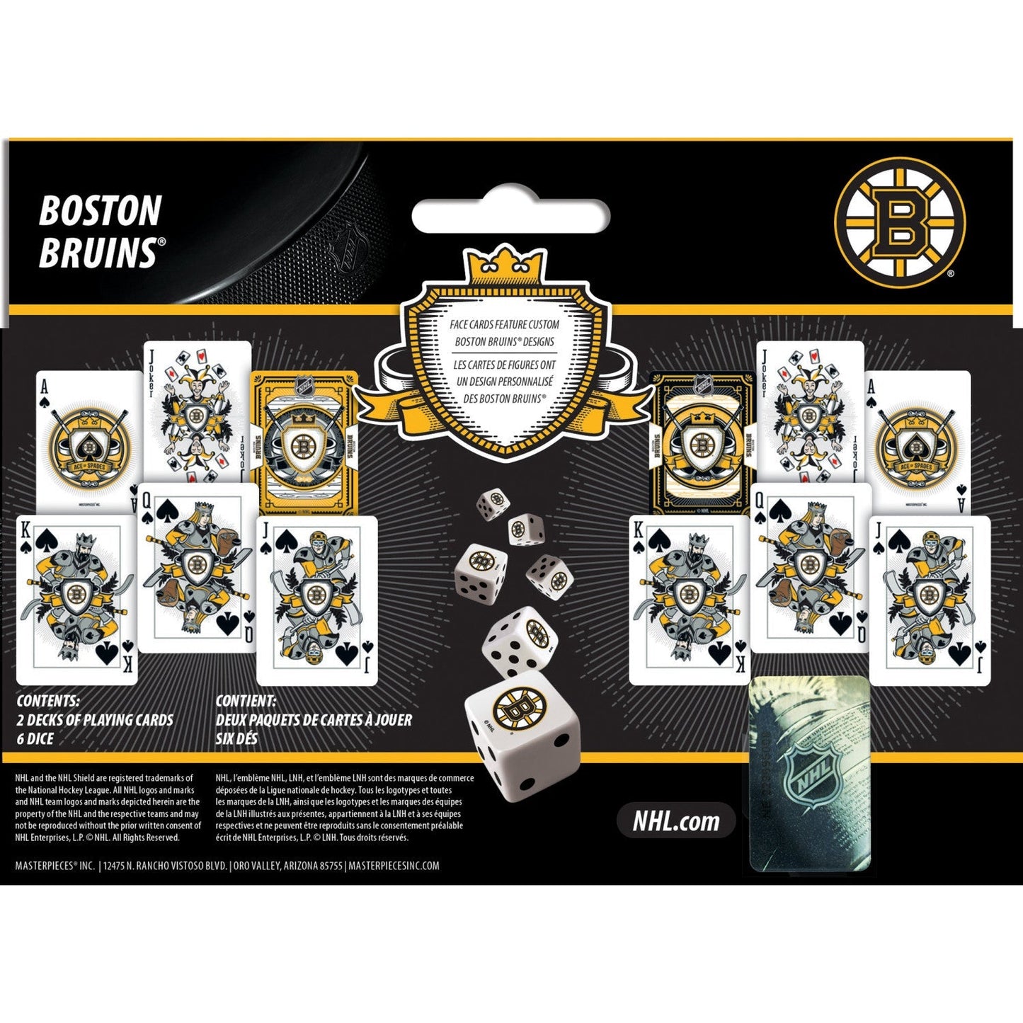 Boston Bruins - 2-Pack Playing Cards & Dice Set by MasterPieces Puzzle Company INC