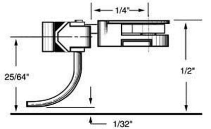 Kadee #35 HO Scale 30-Series Coupler short (1/4") Overset Shank (Two Pair)