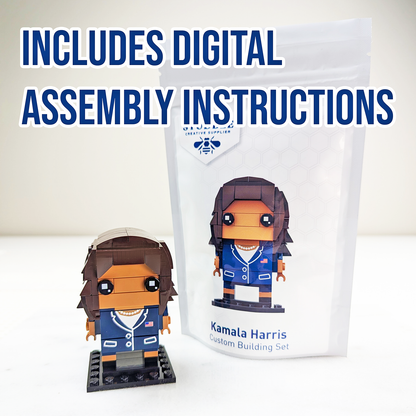Kamala Harris Brick Building Set - Custom Set - Made Using LEGO® Parts