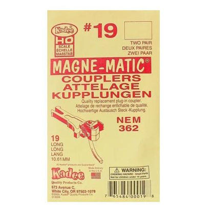 Kadee #19 HO Scale NEM (362) European-Style Mount Knuckle Coupler