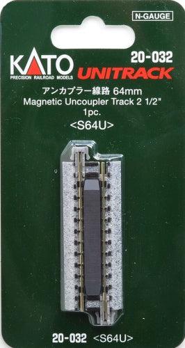 Kato 20-032 N Scale 64mm 2-1/2" Straight Uncoupler UniTrack Track