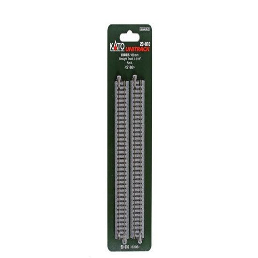 Kato 20-010 N Scale Unitrack Straight Track 186mm 7 5/16" (4 pcs) S186