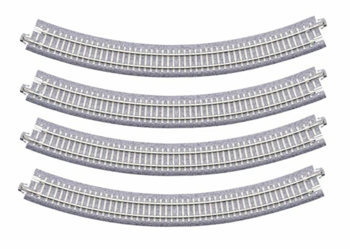 Kato 20-114 N Scale Concrete Tie 282mm (11") Radius 45° Curve Track [4 pcs]