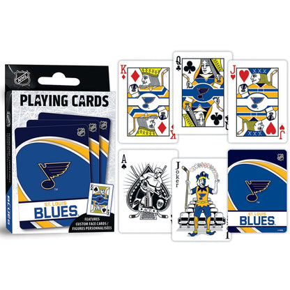 St. Louis Blues Playing Cards - 54 Card Deck by MasterPieces Puzzle Company INC