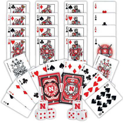 Nebraska Cornhuskers - 2-Pack Playing Cards & Dice Set by MasterPieces Puzzle Company INC