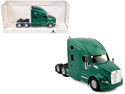 Kenworth T680 Sleeper Cab Green Metallic 1/87 (HO) Plastic Model Car by HO Logistics  free shipping USA