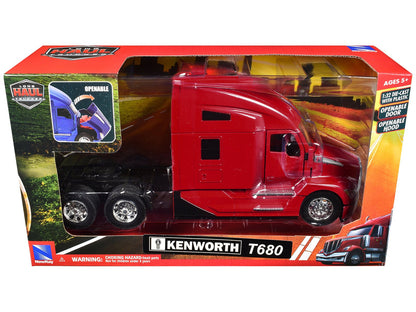 Kenworth T680 Truck Tractor Red "Long Haul Truckers" Series 1/32 Diecast Model by New Ray  free shipping USA