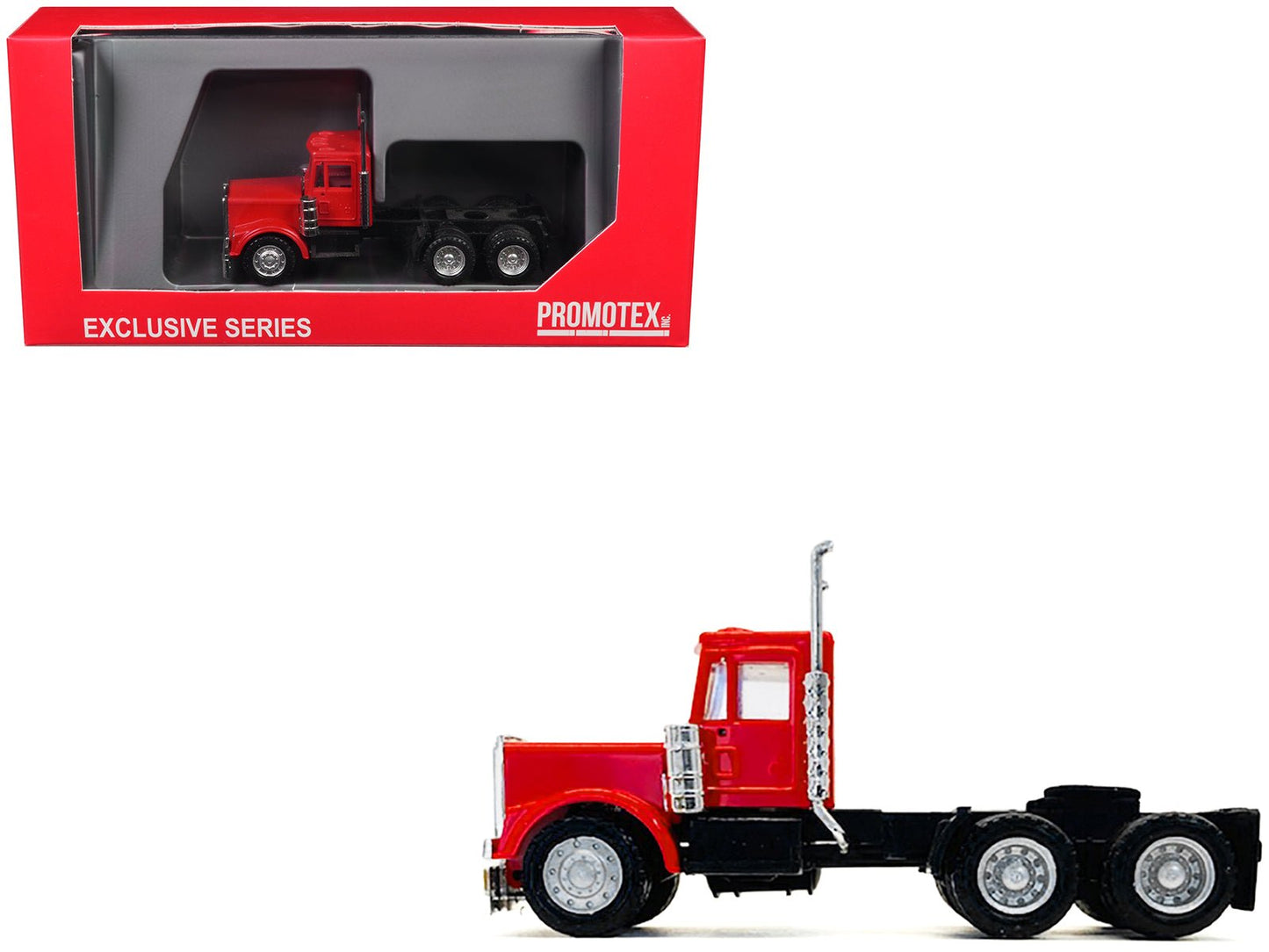 Kenworth W900 Short Day Cab "New Version" Red 1/87 (HO) Plastic Model Car by Promotex  free shipping USA