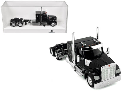 Kenworth W990 with Flat Top Sleeper Cab Black 1/87 (HO) Plastic Model Car by HO Logistics  free shipping USA